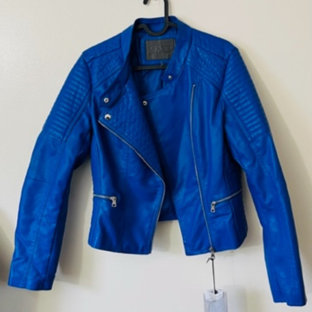 Blue "Leather" Jacket
